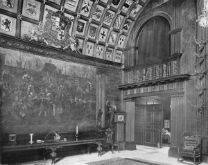 Fresco, nordlige hjørne af salen af Charles Latham