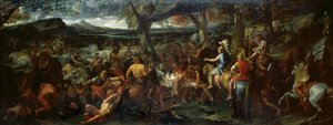 Alexander og Porus, i slaget ved Hydaspes, ca. 1673 (olie på lærred)