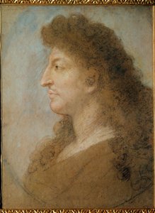 Portræt af Ludvig XIV ... af Charles Le Brun