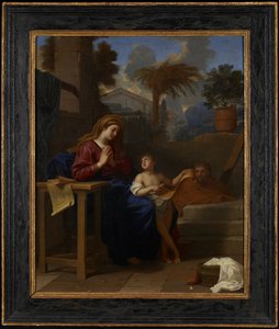Den hellige familie i Egypten, ca. 1660 af Charles Le Brun