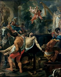 Johannes evangelistens martyrium af Charles Le Brun