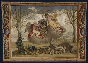 Winter, fra Årstiderne af Charles Le Brun