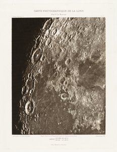 Carte photographique de la lune, planche I.A (Fotografisk kort over månen, plade I.A),11. oktober af Charles le Morvan