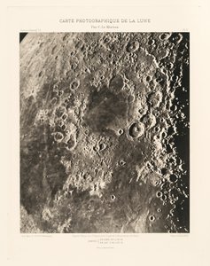 Carte photographique de la lune, planche II (Fotografisk kort over månen, planche II),15. marts af Charles le Morvan