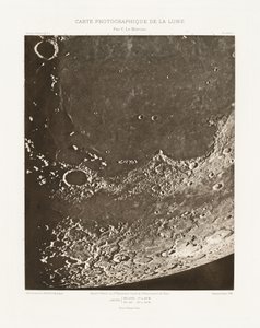 Carte photographique de la lune, planche XVIII.A (Fotografisk kort over månen, planche XVIII.A),20. oktober af Charles le Morvan
