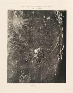 Fotografisk kort over månen, plade XV, 20. december af Charles le Morvan