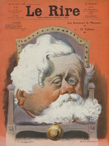 Armand Fallieres, fransk politiker. Illustration til Le Rire