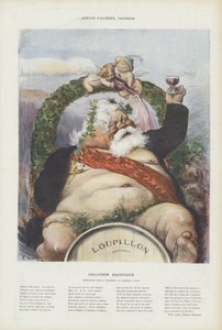 Armand Fallieres, vinmager. Illustration til Le Rire