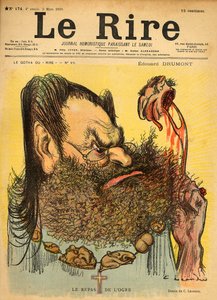 Karikatur af Edouard Drumont, fra forsiden af 
