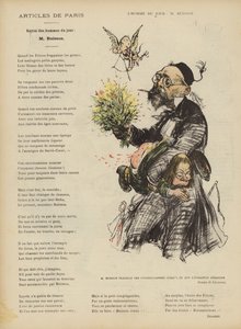 Karikatur af den franske politiker Ferdinand Buisson. Illustration til Le Rire