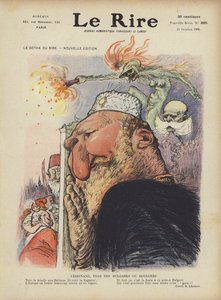 Karikatur af tsar Ferdinand I af Bulgarien. Illustration til Le Rire