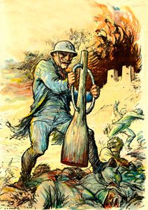 Tegning af general Nivelle (1856-1925) i "Le Rire" den 20. januar