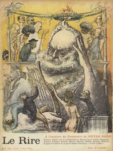 Hundredåret for Victor Hugos fødsel, illustration til Le Rire af Charles Leandre