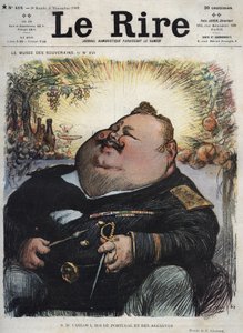 Charles I, konge af Portugal (1863-1908) - Carlos I, konge af Portugal og Algarves - Karikatur af Charles Leandre (1862-1934) i "The Rire"" af 8. november
