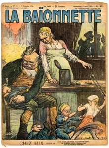 Cover af "" La Baionnette"", Satirical en Colours af Charles Leandre