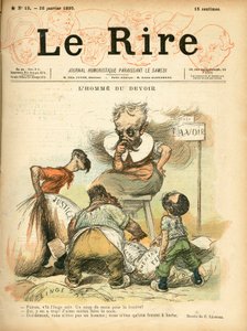 Cover af ""Le Lire"", satirisk i farver af Charles Leandre