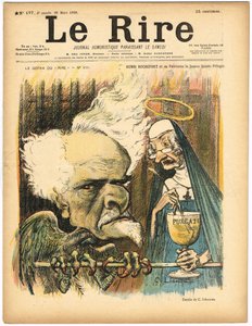 Omslag til ""Le Lire"", nummer 177, Satirisk i farver af Charles Leandre