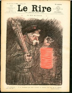 Cover af "Latteren", Satirisk i farver af Charles Leandre