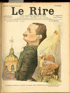 Cover af "" Latteren"", Satirisk i farver af Charles Leandre
