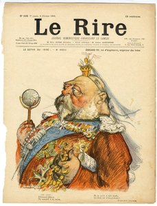 Illustration af Charles Leandre (1862-1934) til forsiden af Le Rire af Charles Leandre