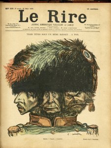 Illustration af Charles Leandre (1862-1934) til forsiden af Le Rire af Charles Leandre