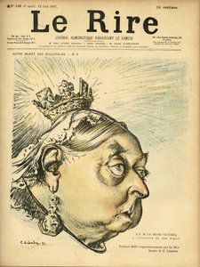 Illustration af Charles Leandre (1862-1934) til forsiden af Le Rire af Charles Leandre