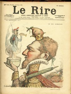 Illustration af Charles Leandre (1862-1934) til forsiden af Le Rire af Charles Leandre