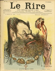Illustration af Charles Leandre (1862-1934) til forsiden af Le Rire af Charles Leandre