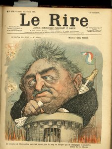 Illustration af Charles Leandre (1862-1934) til forsiden af Le Rire af Charles Leandre