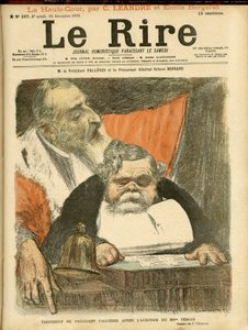 Illustration af Charles Leandre (1862-1934) til forsiden af Le Rire af Charles Leandre