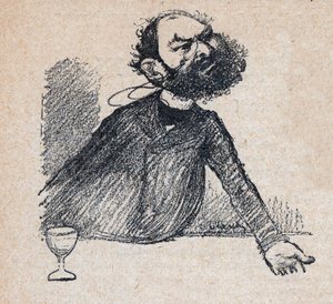 Leon Bourgeois (1851-1925) fransk statsmand - indgravering i "Vores kære suveræn" af Paul Bosq - illustration af Charles Leandre (1862-1934) 1898 - af Charles Leandre