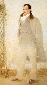 Portræt af Georges Courteline (olie på lærred) af Charles Leandre