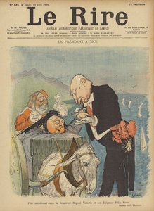 Præsident Felix Faure og dronning Victoria, Illustration til Le Rire