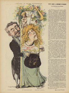 Produktion af Henri Lavetans skuespil Varennes på Teater Sarah Bernhardt. Illustration til Le Rire