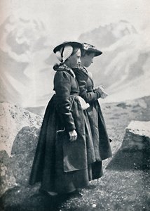 To schweiziske kvinder, 1912 af Charles Lefebure