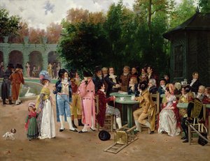 Et opmærksomt publikum af Charles Louis Kratke