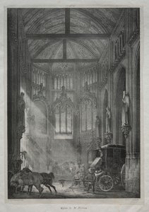 St. Nicholas Kirke, Rouen af Charles Louis Lesaint