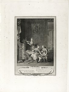 Besættelsen, fra Monument du Costume Physique et Moral de la fin du Dix-huitième siècle af Charles Louis Lingée