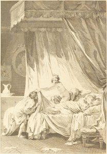 Mona Lisa: Sengen af Charles Louis Lingée after Jean Honoré Fragonard