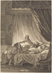 Mona Lisa: Sengen af Charles Louis Lingée after Jean Honoré Fragonard
