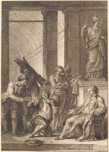 Bonden af Charles Louis Lingée after Jean Honoré Fragonard