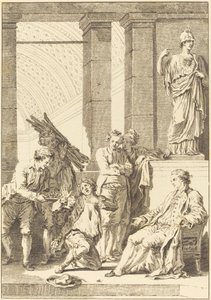 Bonden af Charles Louis Lingée after Jean Honoré Fragonard