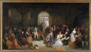 Appellen af de sidste terrorofre i Saint Lazarus fængsel i juli 1795 Maleri af Charles Louis Muller (1815-1892) 1795 Søn. 5,05 x 8,90 m