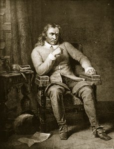 Portræt af Oliver Cromwell, illustration fra "Hutchinson