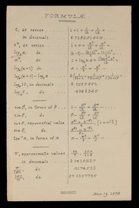 Formler, Oxford af Charles Lutwidge Dodgson