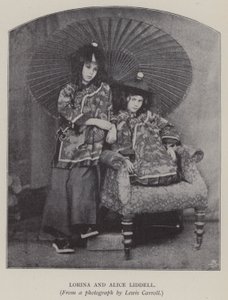 Lorina og Alice Liddell (s/h foto)