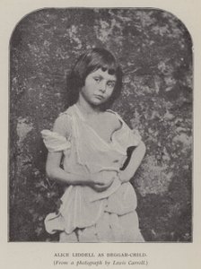 Alice Liddell som Beggar-Child (s/h-billede)