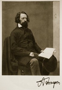 Alfred, Lord Tennyson, 28. september 1857 (sepiafoto) af Charles Lutwidge Dodgson