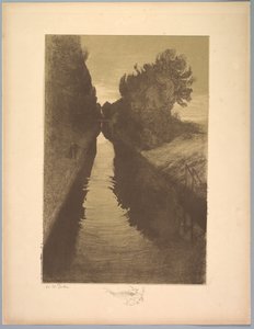Suite af Landskaber: Landskab, Plade 1, Note, En fisk, 1892-1893.