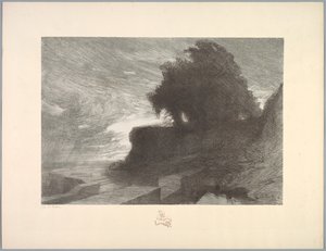Suite af Landskaber: Landskab, Plade 4, Note, Slange, 1892-1893. af Charles Marie Dulac